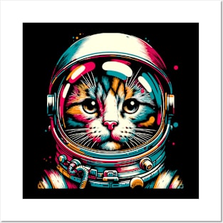 Space Astronaut Cat Gifts Space Cat Posters and Art